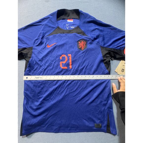 Nike Netherlands Stadium Mens Sz XL Jersey Blue Brand New - Picture 4 of 10